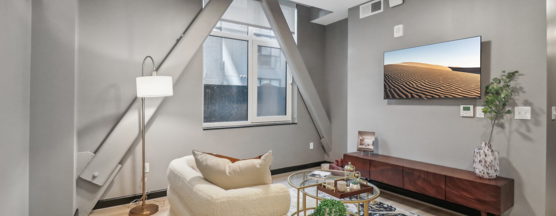 Living Room with Oversized Windows