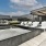 Rooftop seating area with water feature